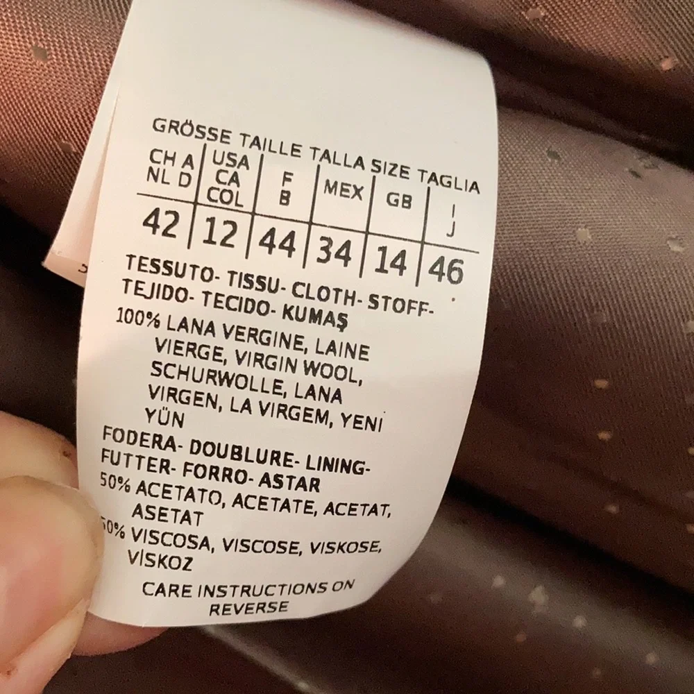 Weekend Max Mara 2  button (side to side)front tie belt/ coat color cocoa - Picture 8 of 16